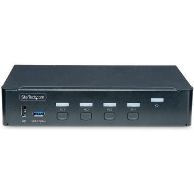 StarTech.com 4-Port DP KVM Switch - 4K 60HZ Displayport TAA Compliant