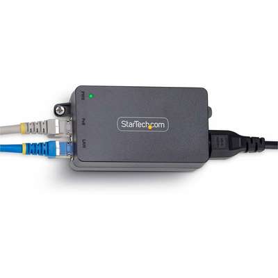 StarTech.com 1-Port PoE/PoE+ Injector 30W - 10M/100M/1G/2.5G Ethernet