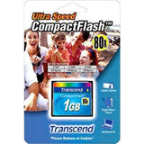 Transcend 1GB Ultra Compact Flash Card 80X