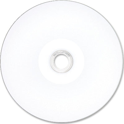 Verbatim CD-R 52X 700MB 80MIN White Inkjet/Hub Printable - 100-Pack Spindle