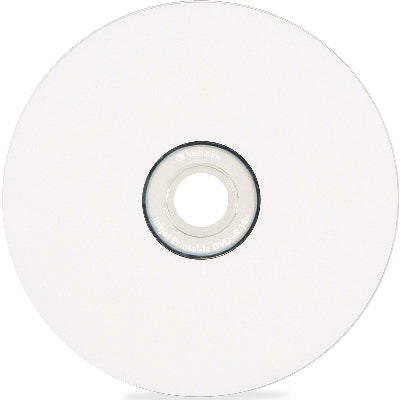 Verbatim 50-pack DVD-R 4.7GB 16X White Verbatim Branded Inkjet Hub Printable Spindle