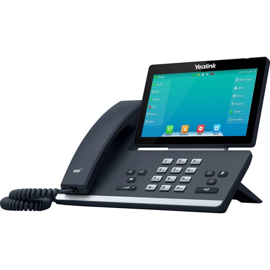 Yealink SIP-T57W IP Phone - Corded/Cordless - Corded/Cordless - Wi-Fi, Bluetooth - Wall Mountable, Desktop - Classic Gray SIP-T57W