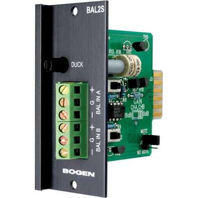 Bogen Communications BAL2S Dual-Balanced XLR Input Module