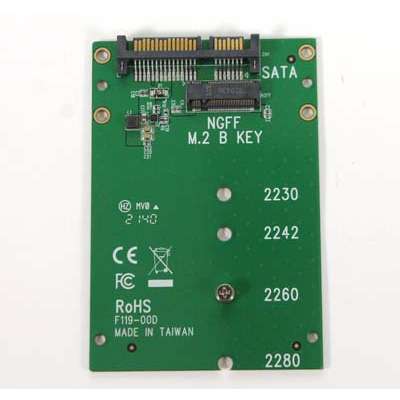 DupliM AC 450103 DupliM M.2 NGFF SATA SSD to 2.5 7 mmSata Adapter 2-Pack RTL