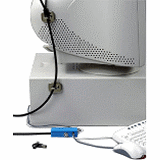 Noble Security Systems Noble Locks TZ03T Ultra-Compact Wedge (TM) Lock with Barrel Key and Peripheral Cable