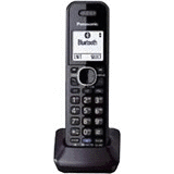 Panasonic LINK2CELL Cordless Phone - KX-TGD66X Series Metallic Black, 3 Handsets