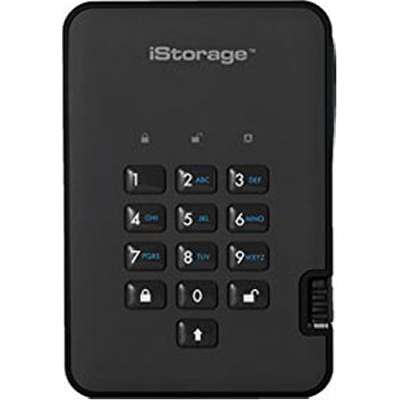 iStorage diskAshur2 USB 3.1 Secure Portable encrypted Hard Drive - Phantom **OPEN BOX**