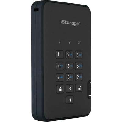 iStorage diskAshur2 USB 3.1 Secure Portable encrypted Hard Drive - Phantom **OPEN BOX**