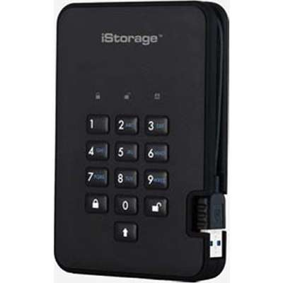 iStorage diskAshur2 USB 3.1 Secure Portable encrypted Hard Drive - Phantom **OPEN BOX**