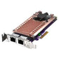 QNAP QM2 Series 2XPCIE 2280 M.2 SSD PCIE GEN3X4 2XINTEL I225LM 2.5GBE