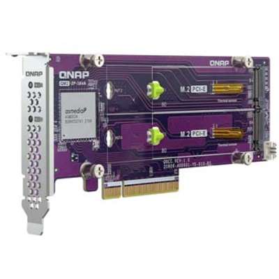 QNAP Dual M.2 PCIE SSD Expansion Support Up to Two M.2 2280/22110 FF M.2