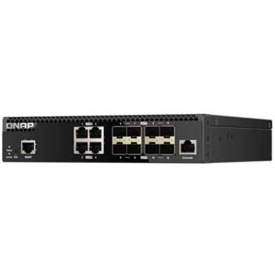 Qnap SWT QSW-M3212R-8S4T-Us 12 Port layer 2 Managed Switch 4X10GBE Nbase-T