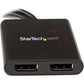 StarTech.com DisplayPort to DP Multi Monitor Splitter - 2-Port MST Hub