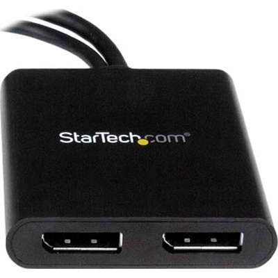 StarTech.com Mini DisplayPort to DP Multi Monitor Splitter - 2-Port MST Hub