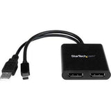 StarTech.com Mini DisplayPort to DP Multi Monitor Splitter - 2-Port MST Hub