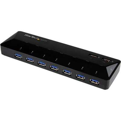 StarTech.com 7 Port USB 3.0 Hub plus two 2.4A Dedicated Fast Charging Ports