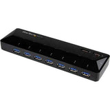 StarTech.com 7 Port USB 3.0 Hub plus two 2.4A Dedicated Fast Charging Ports