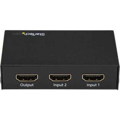 StarTech.com 2-Port HDMI Switch - 4K HDMI Switch Box - Ultra HD 4K 60Hz