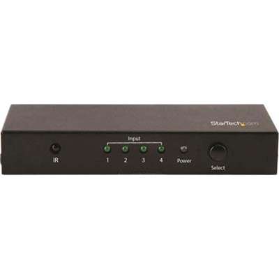 StarTech.com 4-Port HDMI 2.0 Switch - 4K HDMI Switch Box - Ultra HD 4K 60Hz