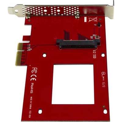 StarTech.com U.2 to PCIe Adapter for 2.5" U.2 NVMe SSD - SFF-8639 - x4 PCIe