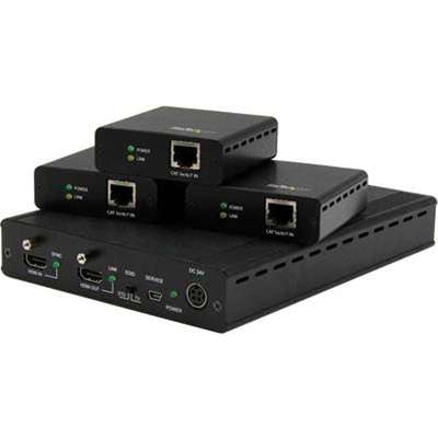 StarTech.com 3 Way HDMI Splitter - 3 Port - 4K & 1080p - HDBaseT HDMI Extender Kit