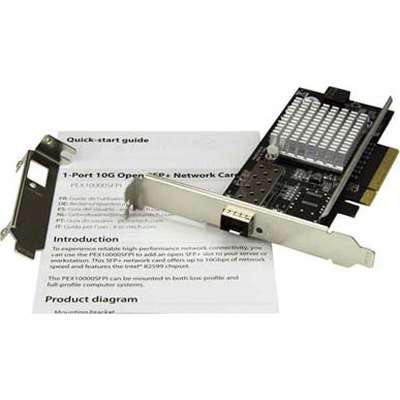 StarTech.com 1-Port 10GB SFP+ Network Card - Open SFP+ - PCIe - Intel Chip