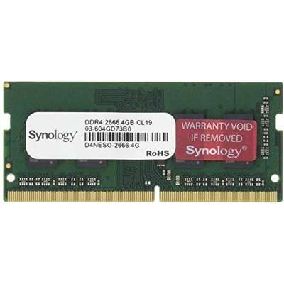 Synology Ram DDR4 2466 Non ECC 4G Unbuffered SODIMM 260PIN 1.2V