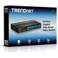 TRENDnet 10-Port Gigabit Web Smart PoE+ Switch /w 2 Shared Mini-GBIC slots (8 PoE+, 2 SFP)